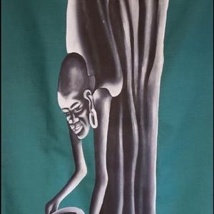 Kenyan African cloth canvas print